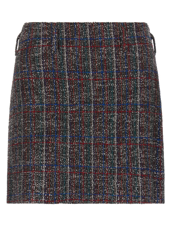 Sequin tartan skirt #1