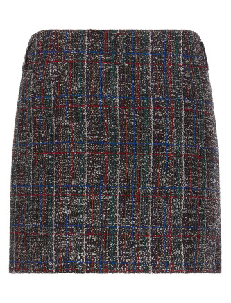 Sequin tartan skirt #