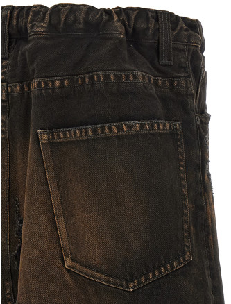 'Waist Layered Denim' pants #