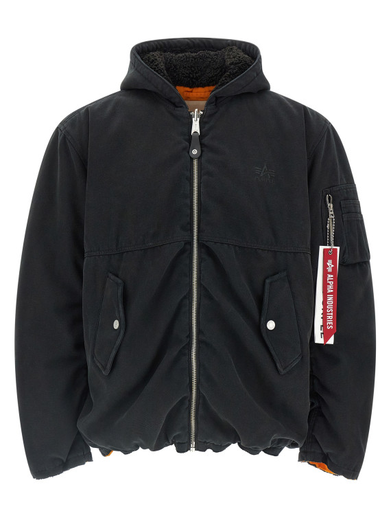 Alpha Industries x Purple reversible bomber jacket #1