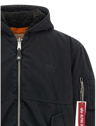 Alpha Industries x Purple reversible bomber jacket #