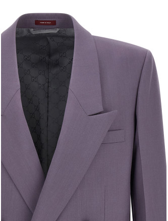 Double-breasted wool blazer #