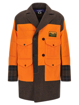 Filson x Junya Watanabe patchwork coat