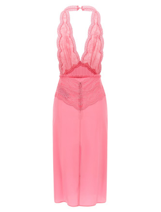 Satin and lace dress #