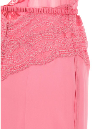 Satin and lace dress #