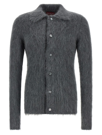Mohair wool cardigan