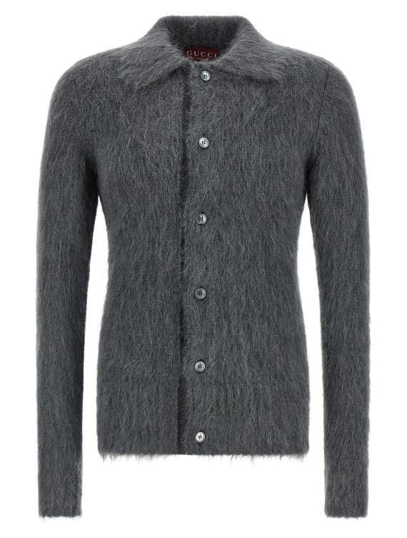 Mohair wool cardigan #1