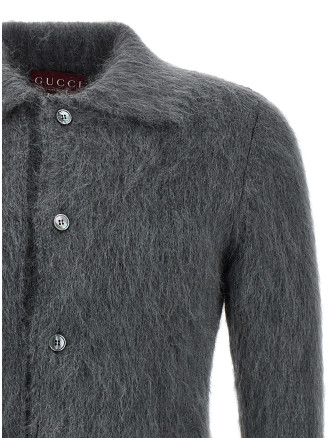 Mohair wool cardigan #