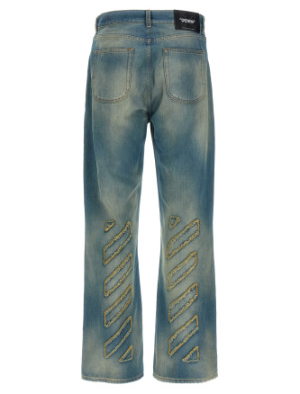 'Diag Raw Patch' jeans #