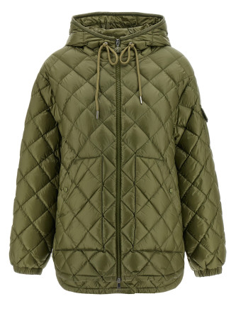 Diamond quilting down jacket