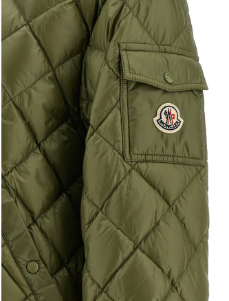 Diamond quilting down jacket #