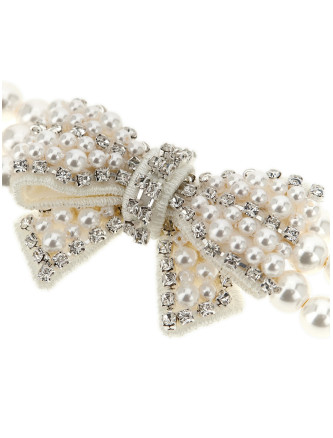 'Pearl Satin Bow' necklace #