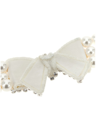 'Pearl Satin Bow' necklace #