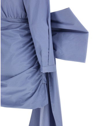 'Blue Cotton Tie Side Mini' dress #