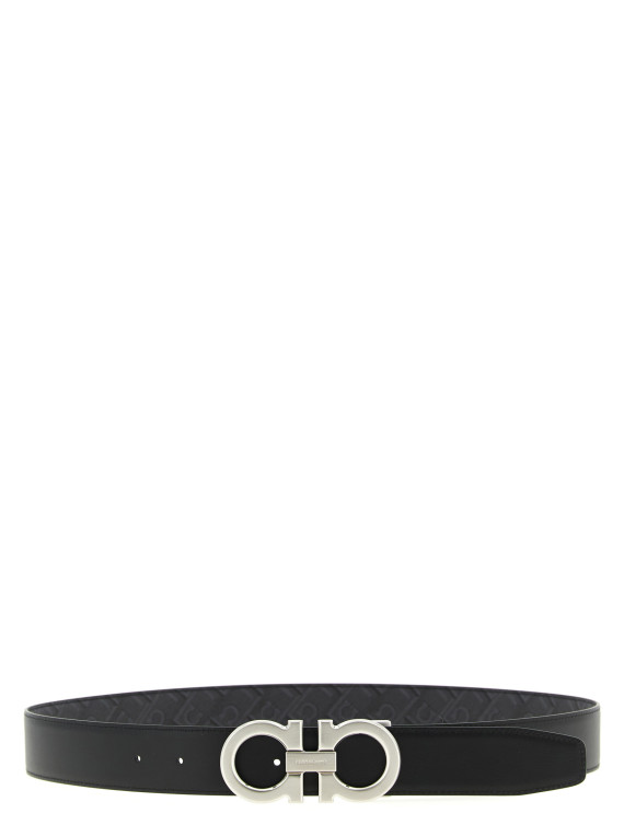 'Gancini' print reversible belt #1