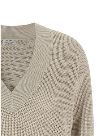 Openwork sweater #