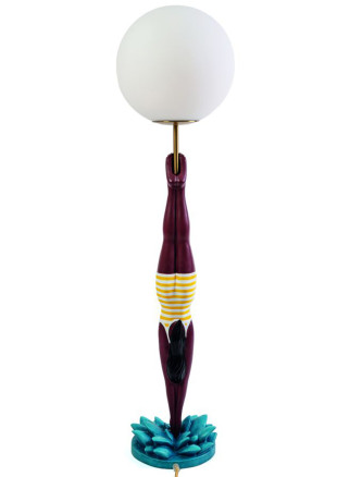 'Lady diver giallo' lamp #
