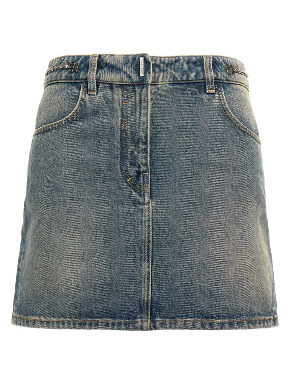 Denim mini skirt #1