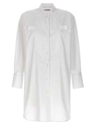 Long plastron tuxedo shirt