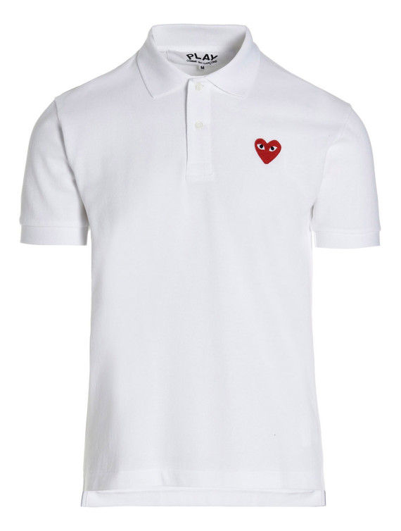 Logo patch polo shirt #1