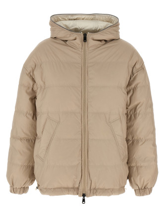 Laminated reversible down jacket #