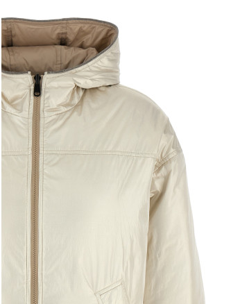 Laminated reversible down jacket #