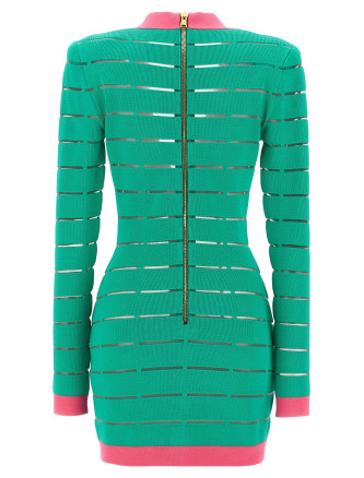 Two-tone knit dress #