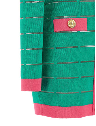 Two-tone knit dress #