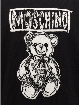 Logo intarsia sweater #