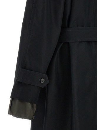 Long single-breasted trench coat #
