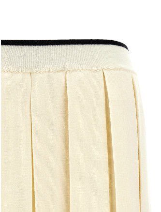 Knitted pleated skirt #