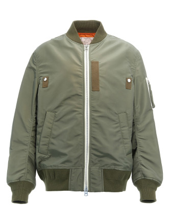 Nylon bomber jacket