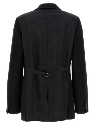 Single-breasted martingale blazer #