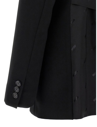 Single-breasted martingale blazer #