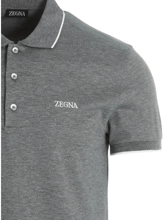 Logo embroidery polo shirt #