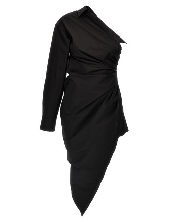 Asymmetrical shirt dress