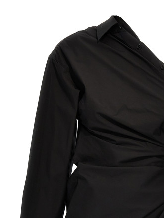 Asymmetrical shirt dress #