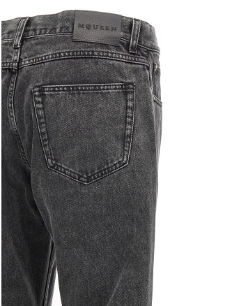 Metal plate jeans #