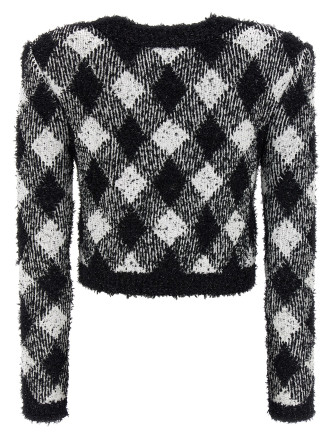 Vichy tweed short jacket #