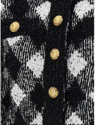 Vichy tweed short jacket #