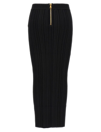Pleated midi skirt #