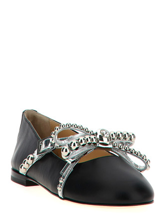 'Crystal Studs' ballet flats #