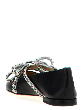 'Crystal Studs' ballet flats #