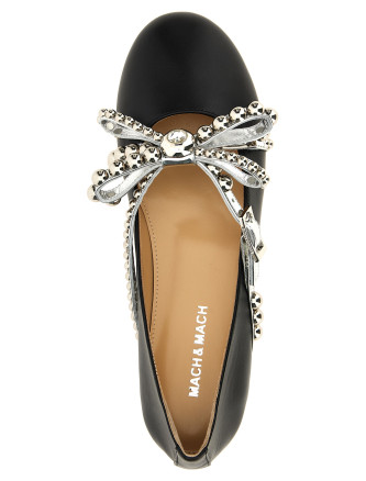 'Crystal Studs' ballet flats #