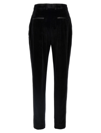 Velvet tuxedo pants #