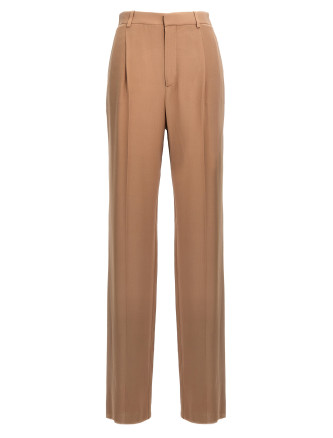 Crepe silk pants