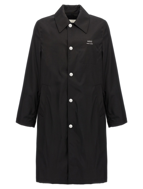 Technical twill trench coat #1