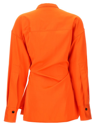 Satin asymmetric shirt #