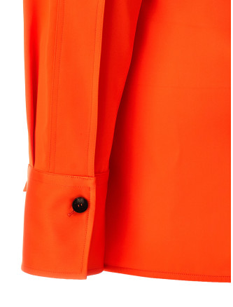 Satin asymmetric shirt #