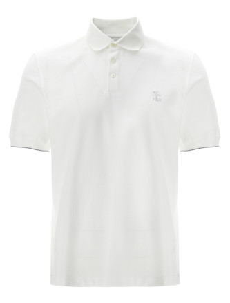 Logo piqué polo shirt